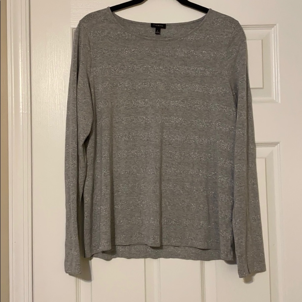 Talbots long sleeve shimmery T-shirt